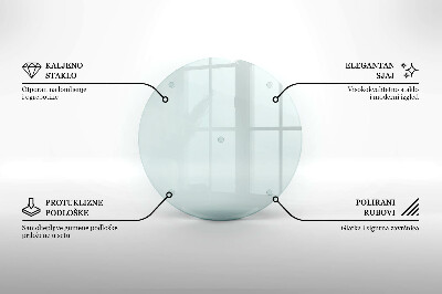 Okrągła podstawka pod znicz szklana transparentna