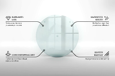Okrągła podstawka pod znicz szklana transparentna