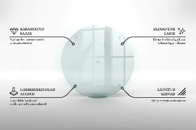Okrągła podstawka pod znicz szklana transparentna