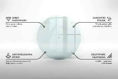 Okrągła podstawka pod znicz szklana transparentna