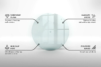 Okrągła podstawka pod znicz szklana transparentna