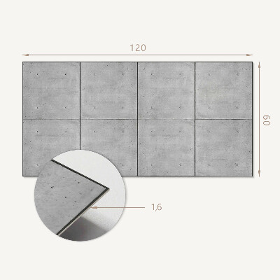 Płyta na ścianę Surowy beton w minimalistycznym stylu