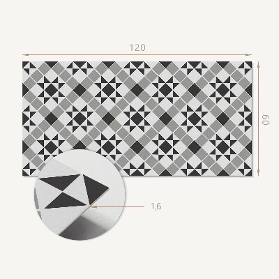 Płyta na ścianę Wzór geometryczny z motywem gwiazd