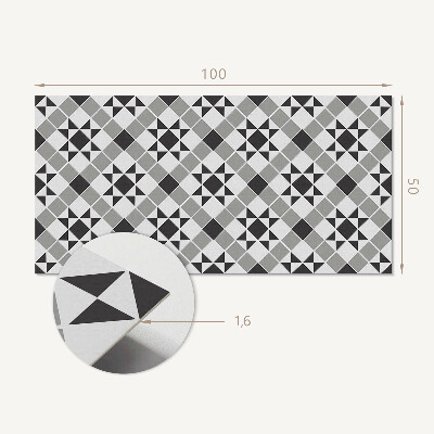 Płyta na ścianę Wzór geometryczny z motywem gwiazd