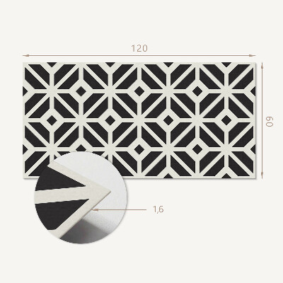 Panel ścienny Wzór rombowy w stylu geometrycznym