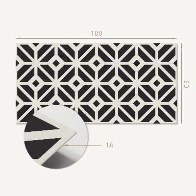 Panel ścienny Wzór rombowy w stylu geometrycznym