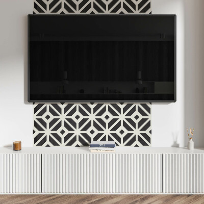 Panel ścienny Wzór rombowy w stylu geometrycznym