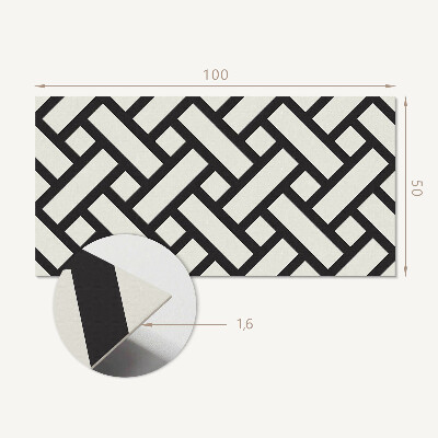Panel ścienny Wzór geometryczny z plecionką