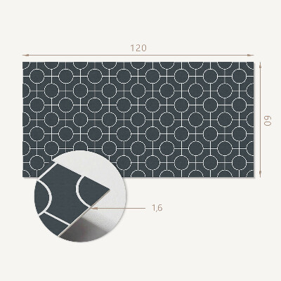 Płyta na ścianę Wzór okręgów i linii w geometrii