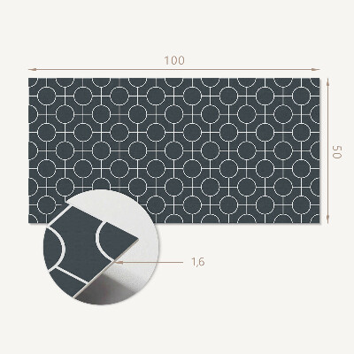 Płyta na ścianę Wzór okręgów i linii w geometrii
