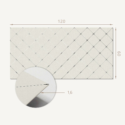 Panel ścienny Wzór rombowy w stylu geometrycznym