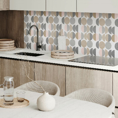 Panel winylowy Okręgi i półokręgi w geometrycznym stylu
