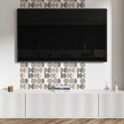 Panel winylowy Okręgi i półokręgi w geometrycznym stylu