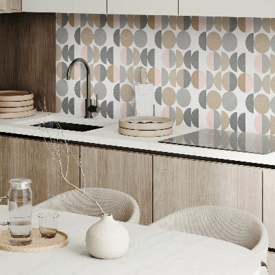 Panel winylowy Okręgi i półokręgi w geometrycznym stylu