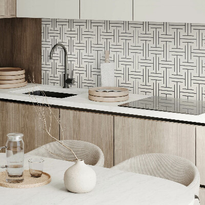 Panel ścienny Kratkowy motyw geometryczny