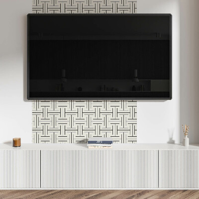 Panel ścienny Kratkowy motyw geometryczny