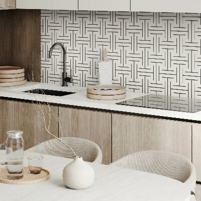 Panel ścienny Kratkowy motyw geometryczny