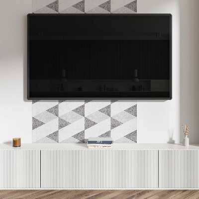 Panel ścienny Kontrasty w geometrycznych kształtach