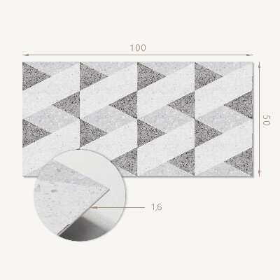 Panel ścienny Kontrasty w geometrycznych kształtach