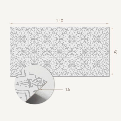 Panel winylowy Kwiatowy wzór z dekoracyjnymi detalami