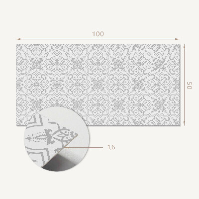 Panel winylowy Kwiatowy wzór z dekoracyjnymi detalami