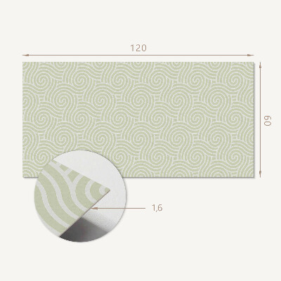 Panel winylowy Spiralne fale w dynamicznym wzorze
