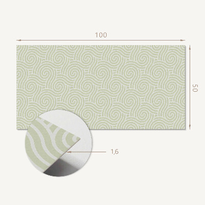 Panel winylowy Spiralne fale w dynamicznym wzorze
