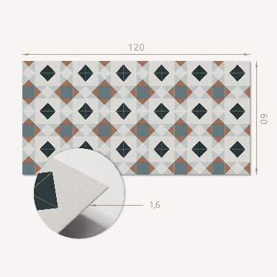 Płyta na ścianę Kaflowy motyw geometryczny