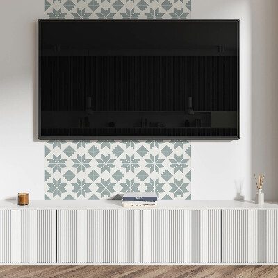 Panel winylowy Kwiatowe motywy w geometrycznym stylu