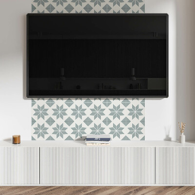 Panel winylowy Kwiatowe motywy w geometrycznym stylu