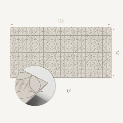 Płyta na ścianę Okrągły wzór w stylu geometrycznym