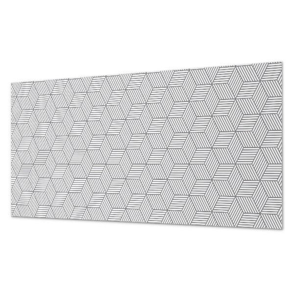 Panel winylowy Heksagonalne liście w dynamicznym stylu