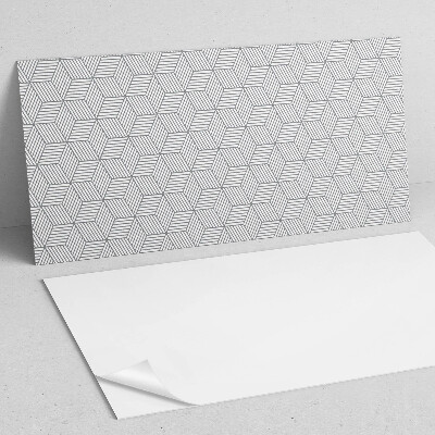 Panel winylowy Heksagonalne liście w dynamicznym stylu