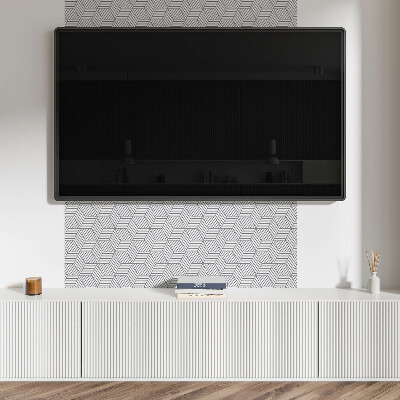Panel winylowy Heksagonalne liście w dynamicznym stylu