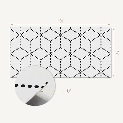 Panel ścienny Heksagonalny motyw z kropek