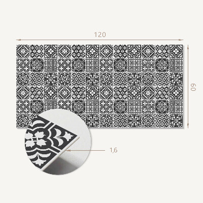 Panel winylowy Geometryczne motywy w płytkach