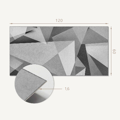 Panel ścienny Abstrakcyjny motyw geometrycznych wielokątów