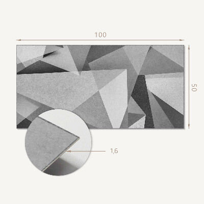 Panel ścienny Abstrakcyjny motyw geometrycznych wielokątów