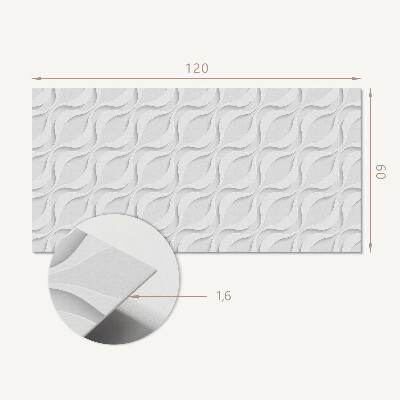Panel ścienny Trójwymiarowe zmarszczki falowe