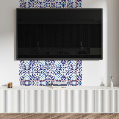 Panel winylowy Mozaika z kwiatowymi detalami