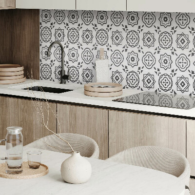 Panel winylowy Geometryczne wzory w kwadratowych kształtach