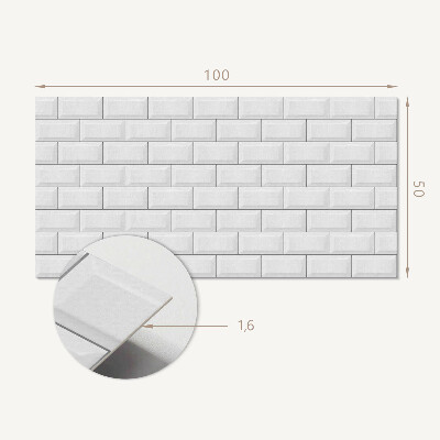 Panel ścienny Cegiełkowy układ w nowoczesnym stylu