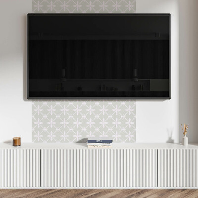 Panel winylowy Kwiatowy motyw w siatce