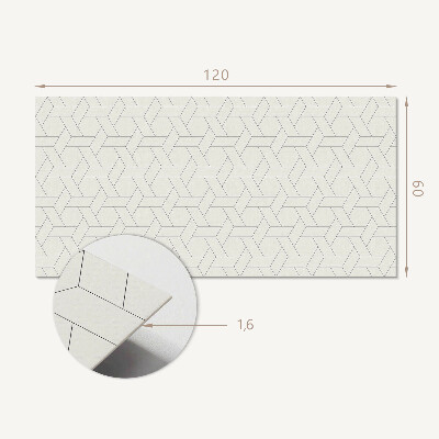 Panel ścienny Heksagonalny motyw geometryczny