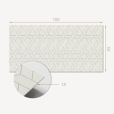 Panel ścienny Heksagonalny motyw geometryczny