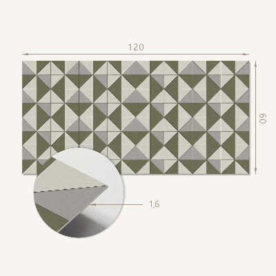 Panel winylowy Geometria trójkątnych kształtów