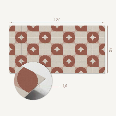 Panel winylowy Geometryczny motyw z kołami