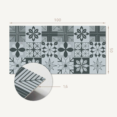 Panel ścienny Wzory w stylu geometrycznej mozaiki