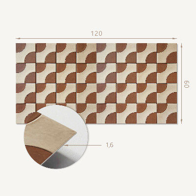 Płyta na ścianę Kalejdoskop geometrycznych kształtów