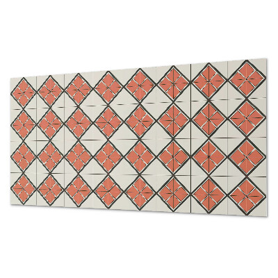 Płyta na ścianę Wzór rombów w stylu geometrycznym